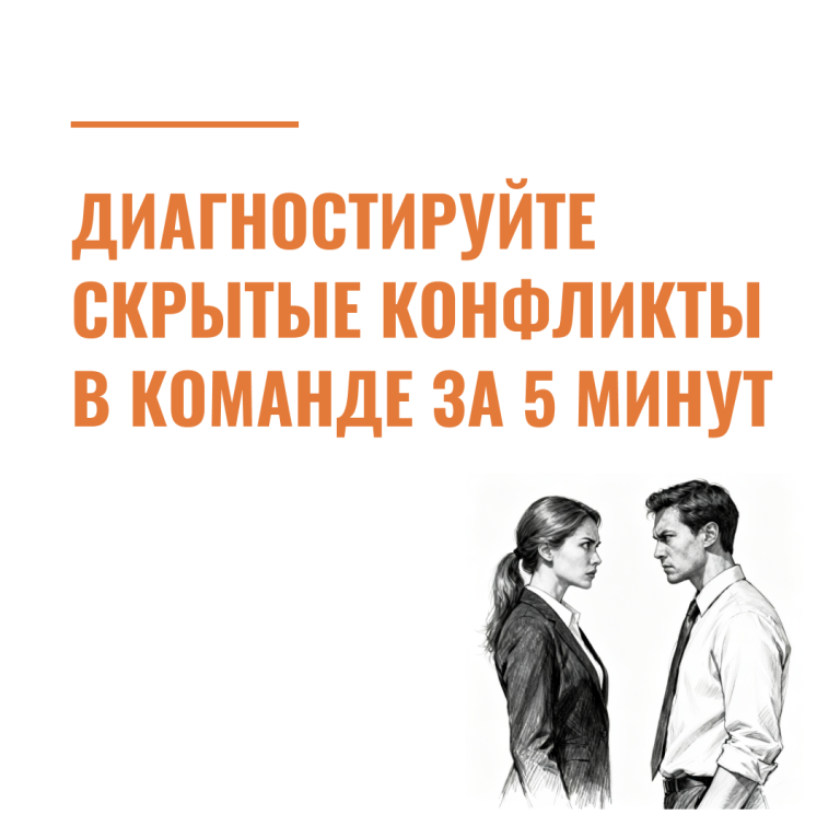 Диагностируйте скрытые конфликты в команде за 5 минут